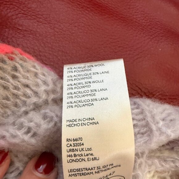 Free People Open Knit Cropped Sweater NWOT - Picture 4 of 5